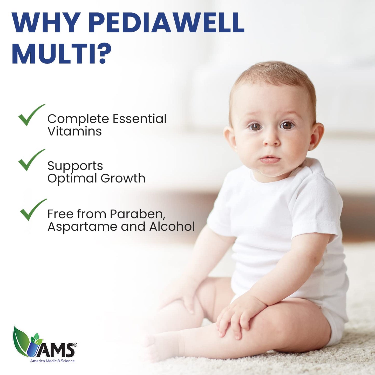 Suplemento Pediátrico PediaWell Multi sin conservantes