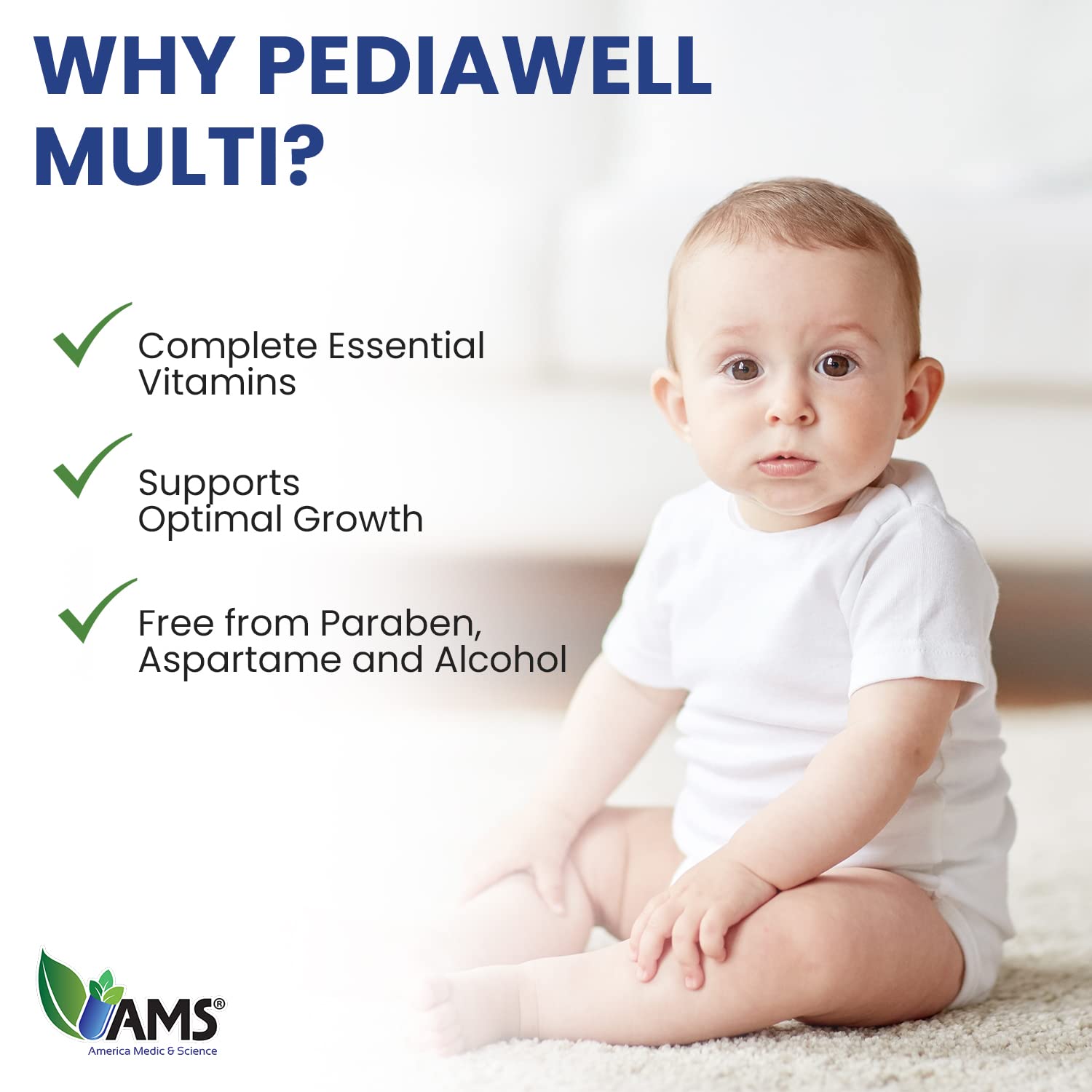 Suplemento Pediátrico PediaWell Multi sin conservantes