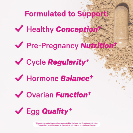 Suplemento Pink Stork 17 vitaminas para apoyo reproductivo mujer
