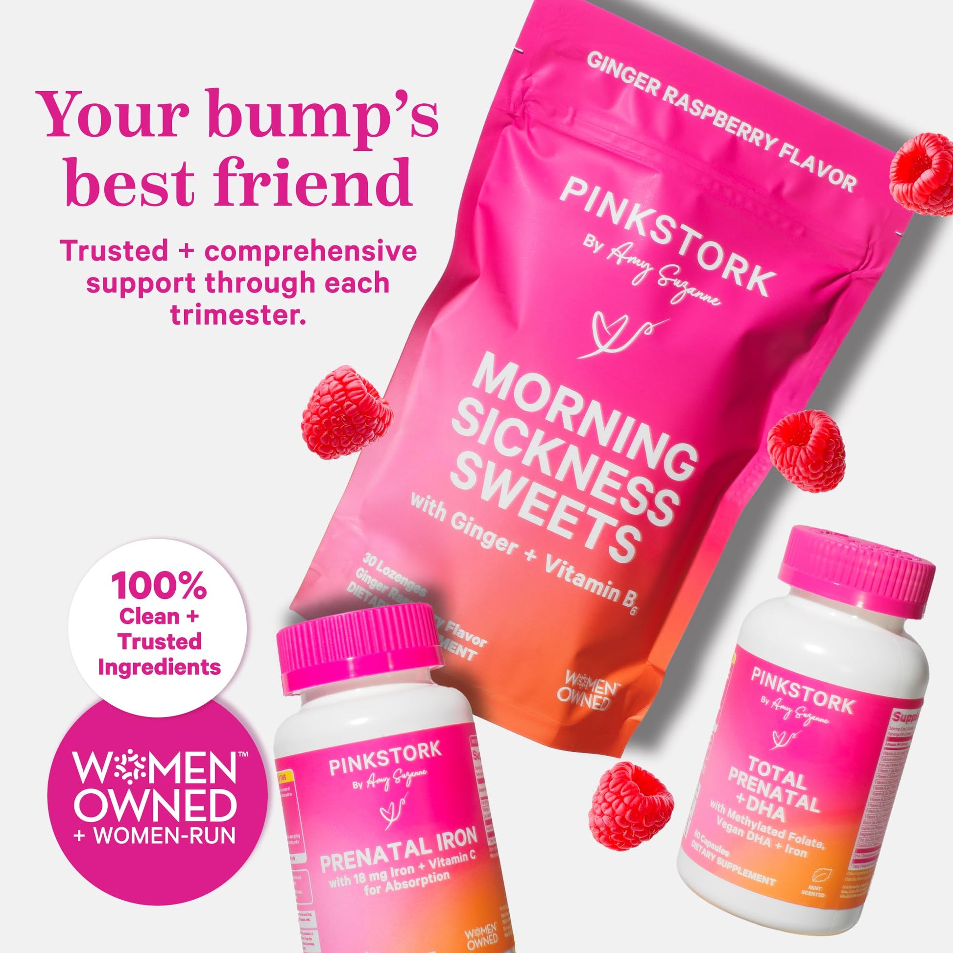 Suplemento Pink Stork para fertilidad y salud prenatal