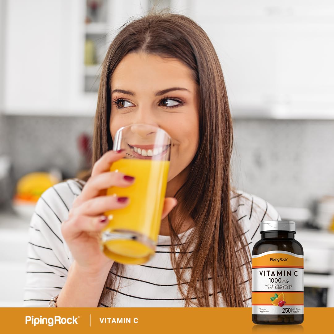 Suplemento Piping Rock vitamina c con bioflavonoides