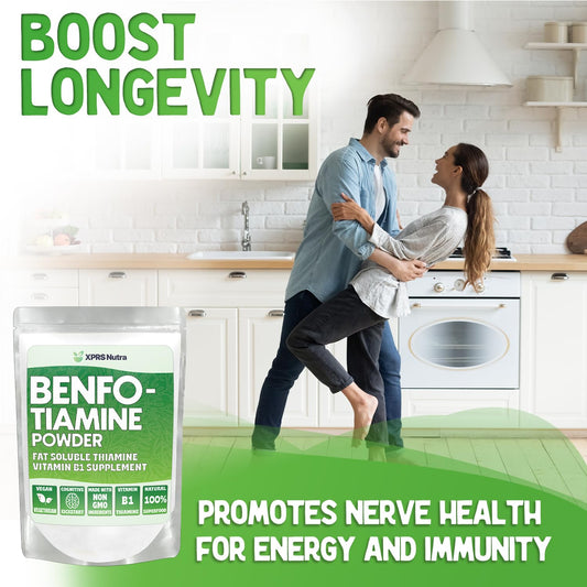 Suplemento polvo benfotiamina vitamina b1 XPRS Nutra