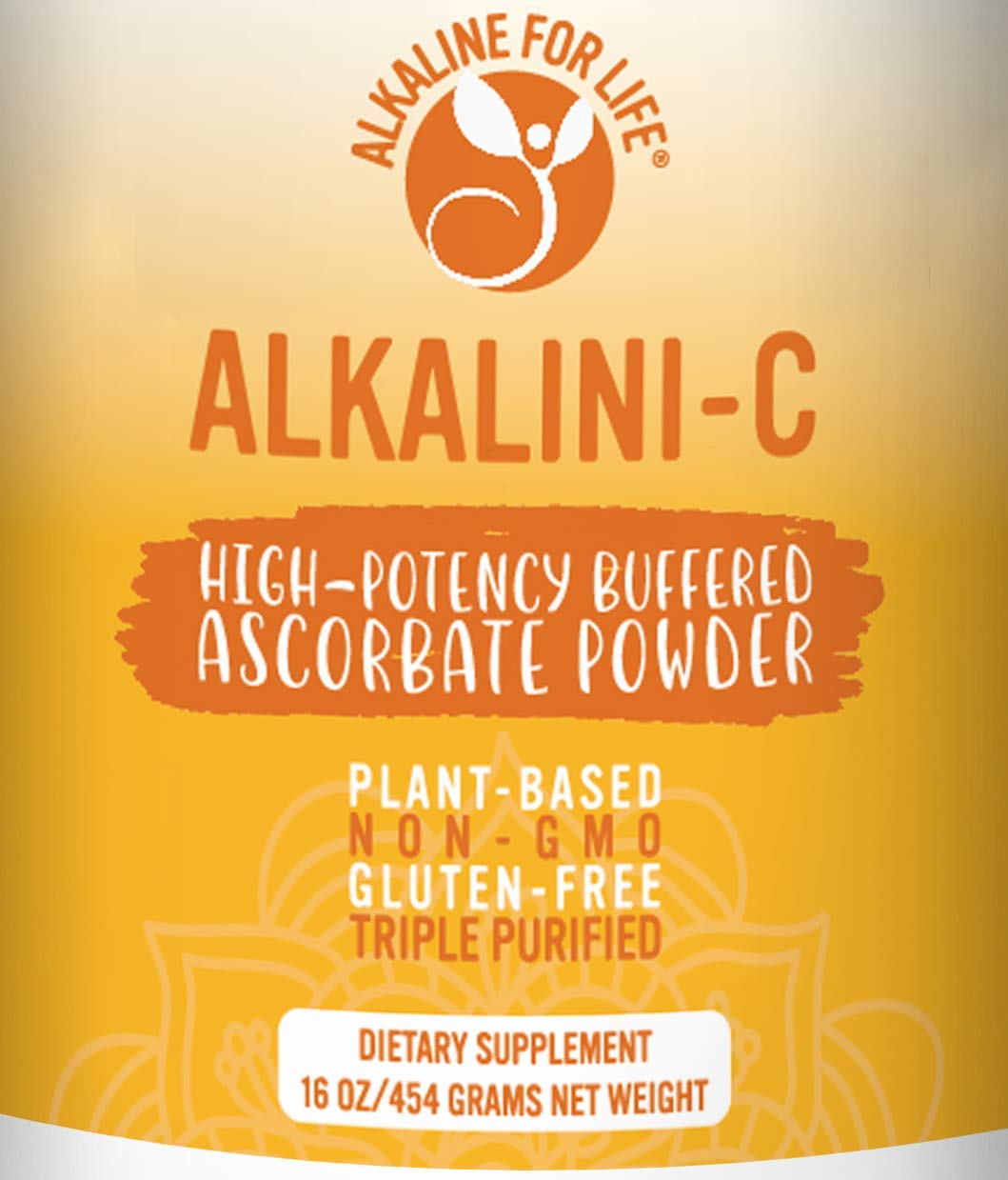 Suplemento polvo vitamina C Alkalini-C calidad superior