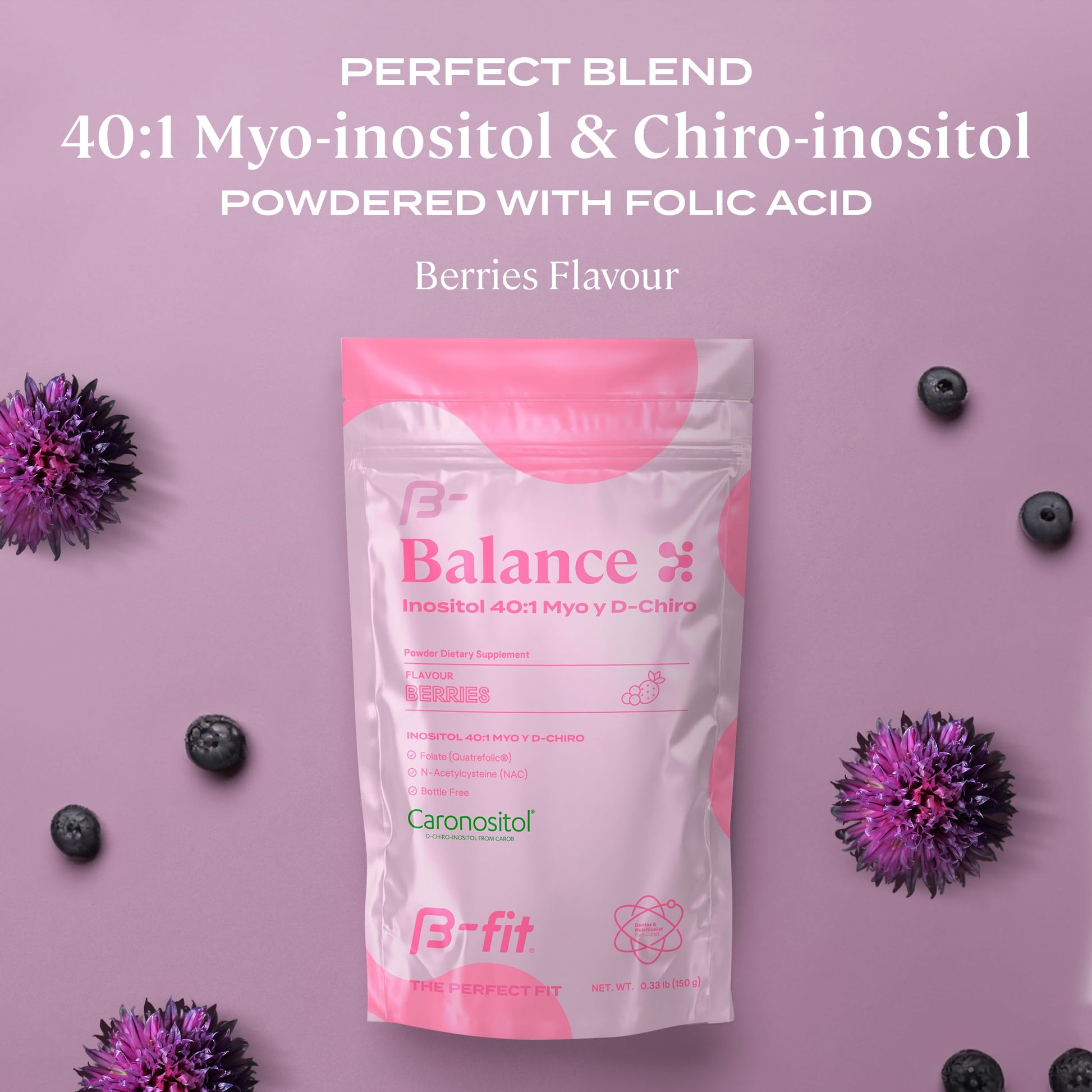 suplemento polvo Inositol 40:1 B-FIT B sabor baya