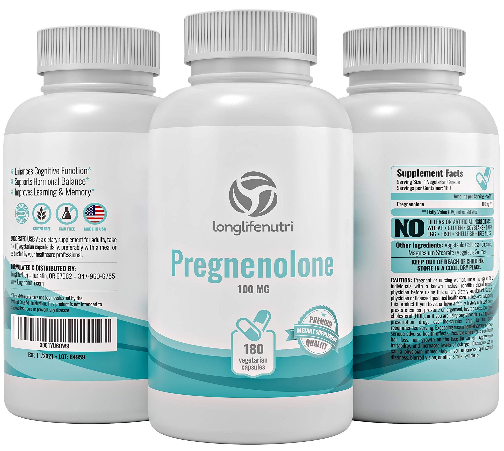 Suplemento Pregnenolona para memoria y energía