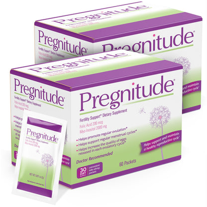 Suplemento Pregnitude apoyo fertilidad 120 paquetes