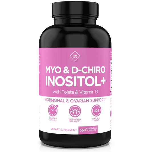 Suplemento premium de inositol en polvo Optify envase