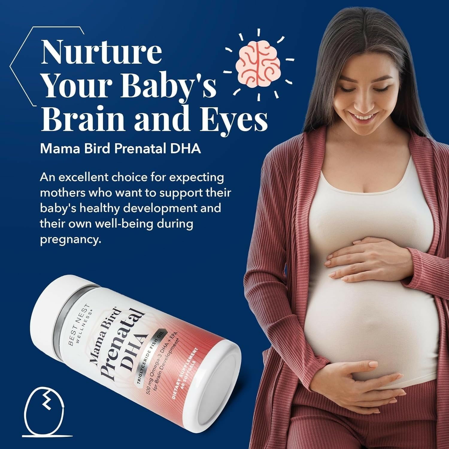 Suplemento prenatal para desarrollo fetal Best Nest Wellness