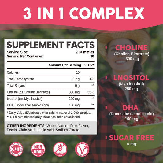 Suplemento prenatal gomitas para mujeres y niños HOLLEGEND