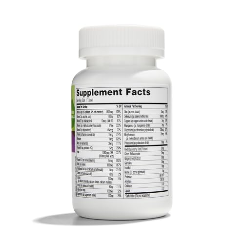 Suplemento prenatal natural con 18 vitaminas y minerales