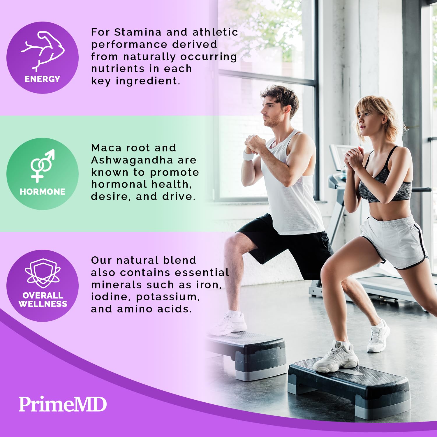 Suplemento PrimeMD gotas colágeno y maca raíz