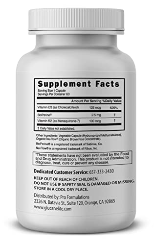 Suplemento Pro Formulations MD vitamina D3 y K2 para salud general