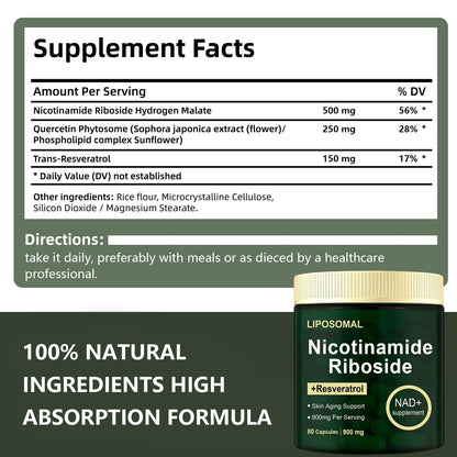Suplemento con protección antioxidante nicotinamida ribósido