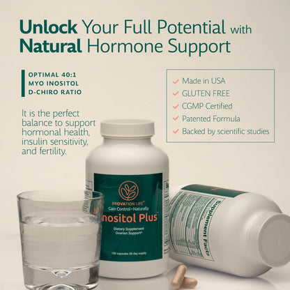 Suplemento PROVATION LIFE inositol 12-en-1 para salud reproductiva mujer