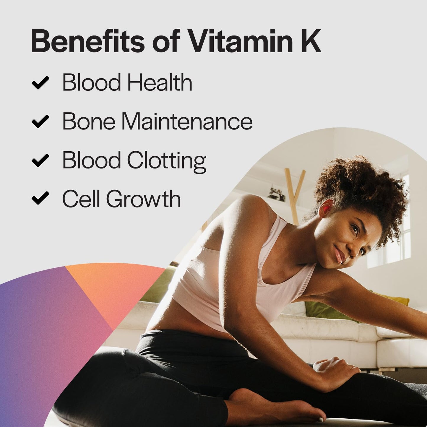 Suplemento PureFormulas Vitamina K2 para huesos y corazón