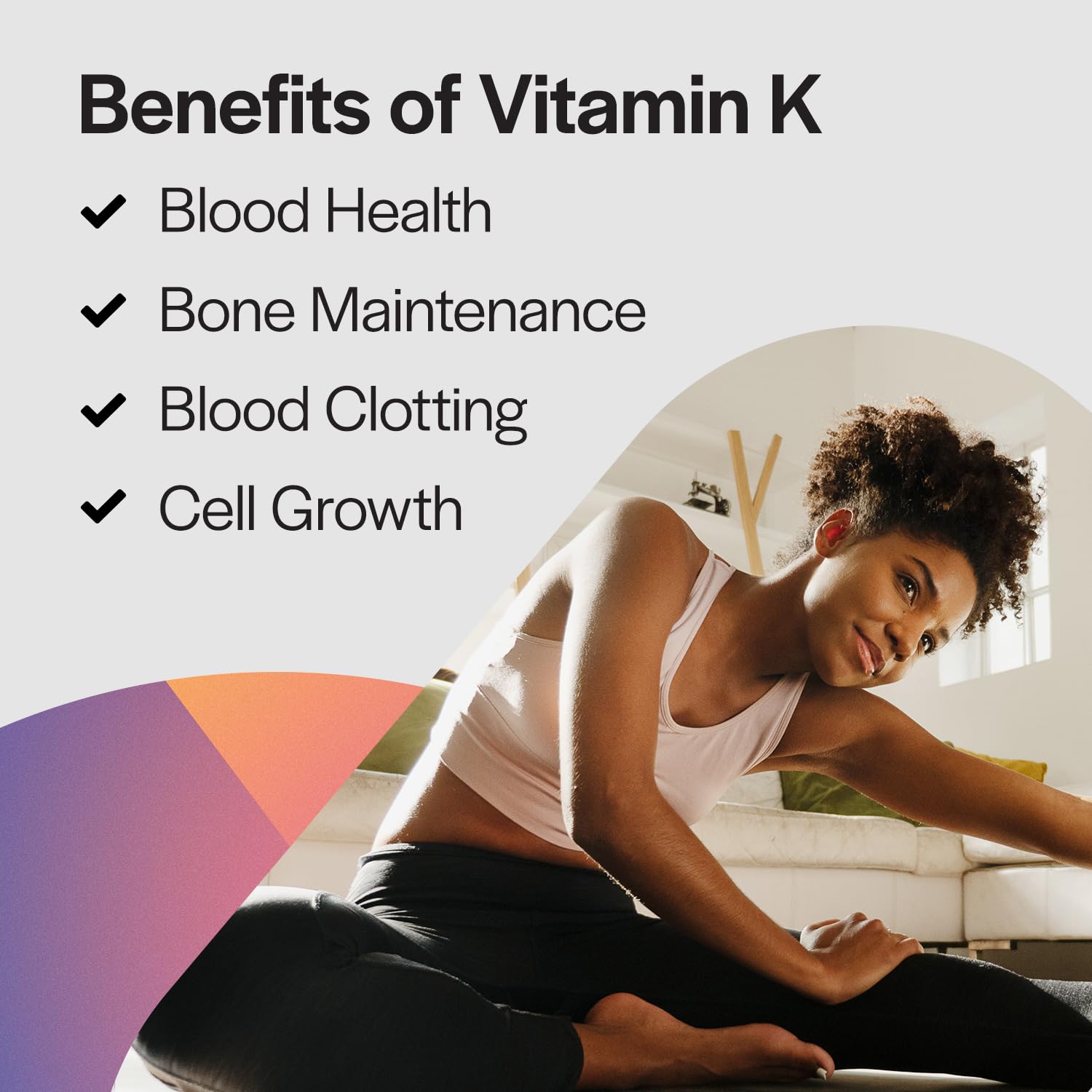 Suplemento PureFormulas Vitamina K2 para huesos y corazón