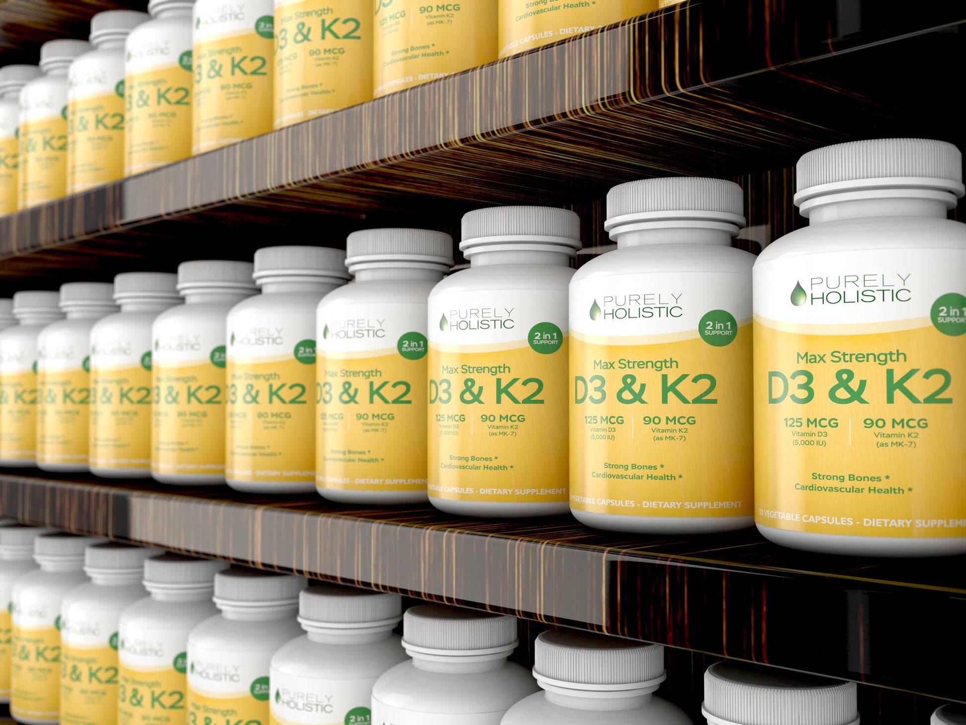 Suplemento Purely Holistic para huesos y salud cardiovascular