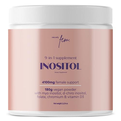 Suplemento QSTA Mio-Inositol botella color rosa