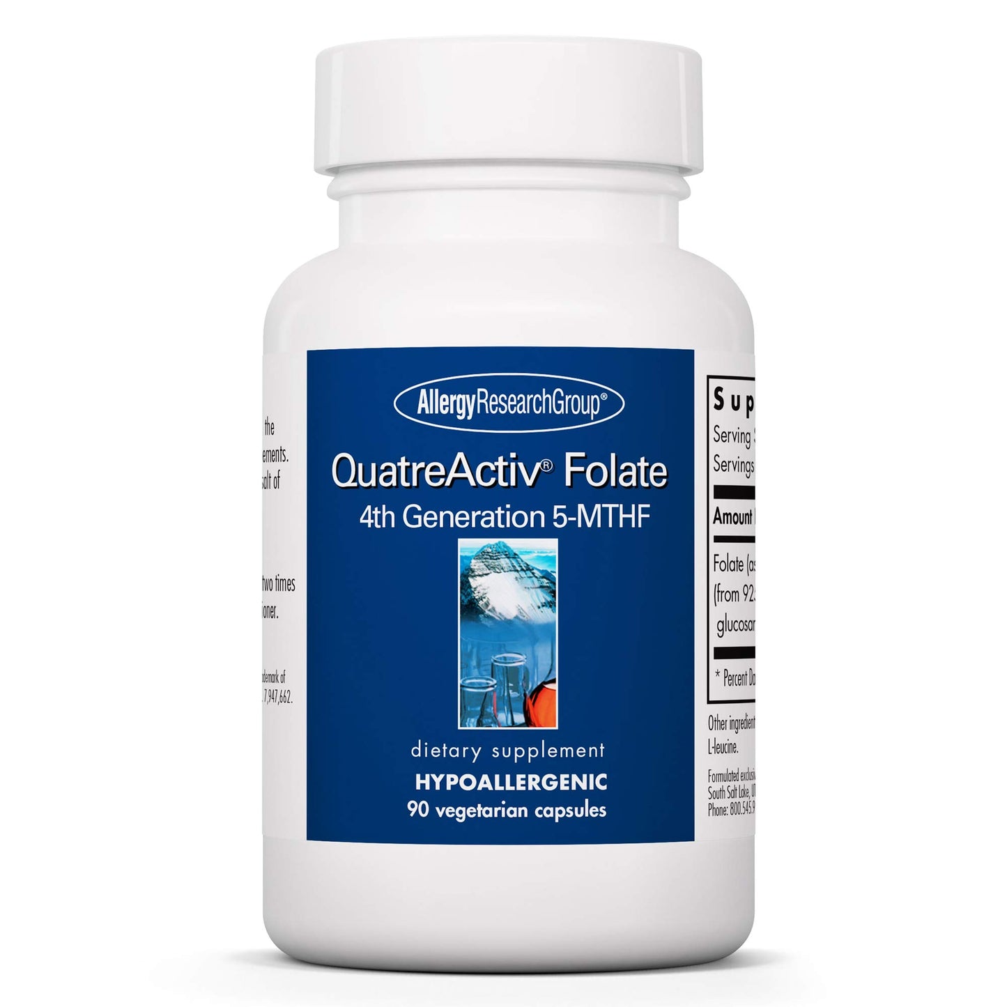 Suplemento QuatreActiv Folato cápsulas vegetarianas 90 unidades
