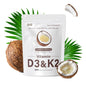 Suplemento QVQ Vitamina D3 K2 300 cápsulas aceite de coco