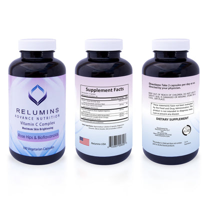 Suplemento Relumins vitamina C avanzada para energía
