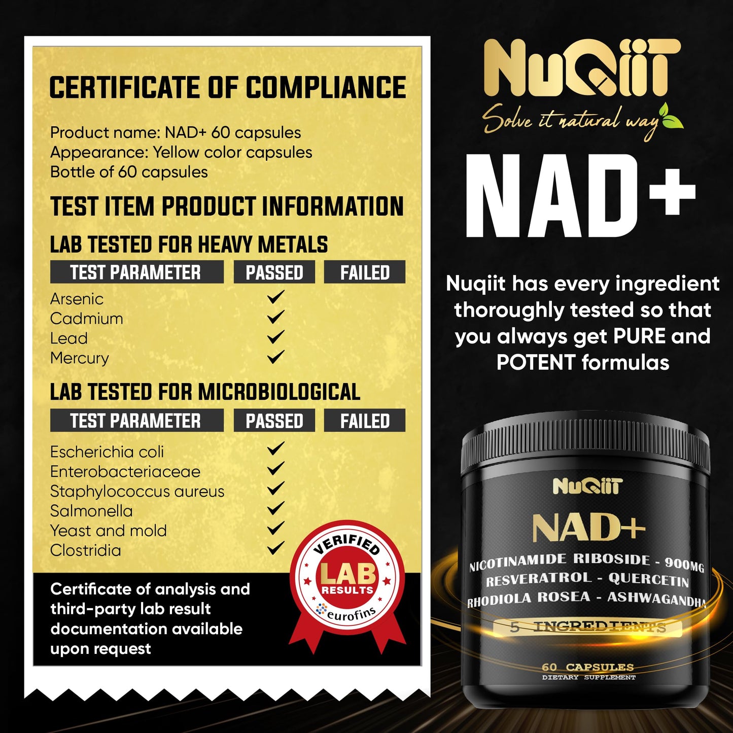 Suplemento para salud cerebral y energía NUQIIT NAD+