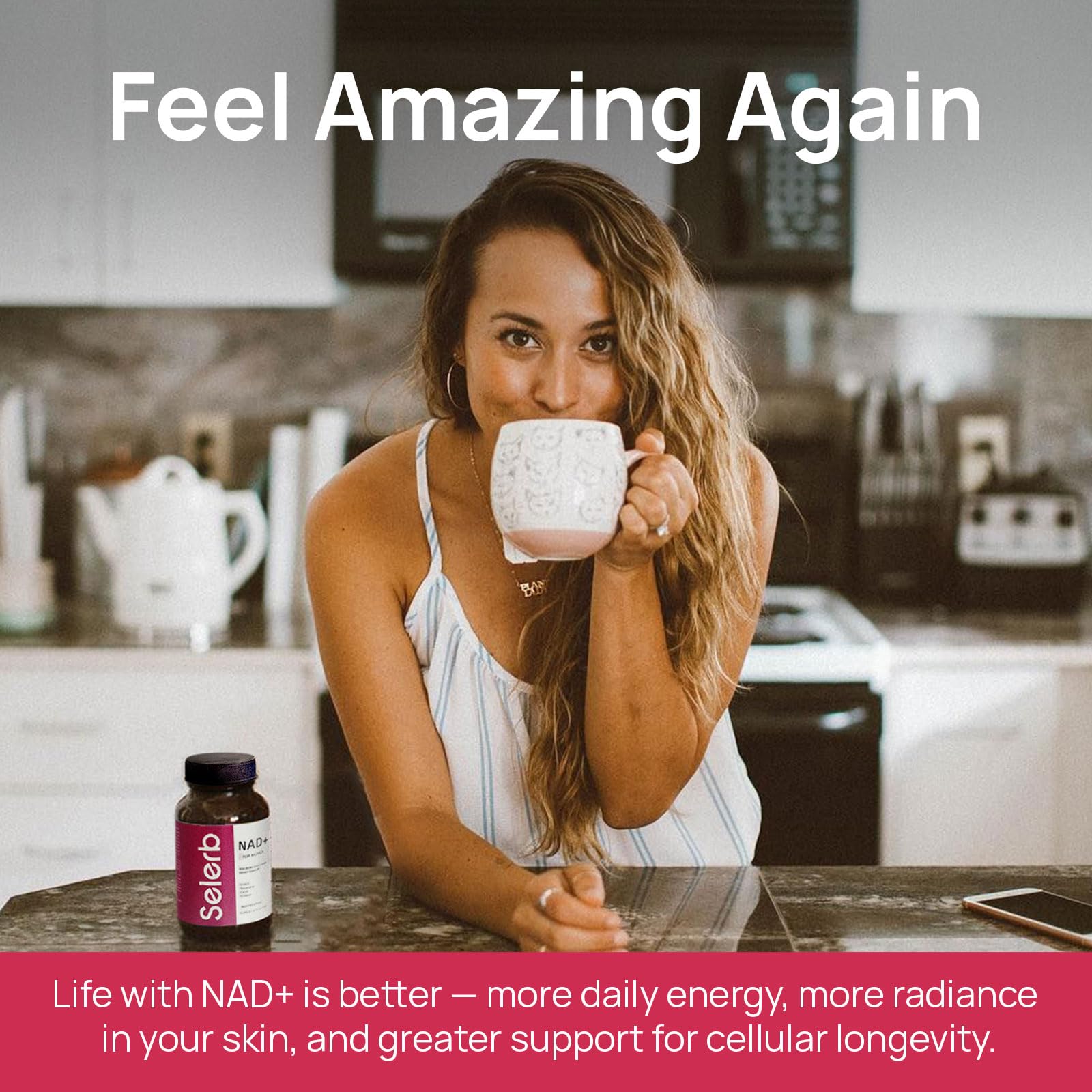 Suplemento Selerb NAD+ con β-NAD+ y Resveratrol