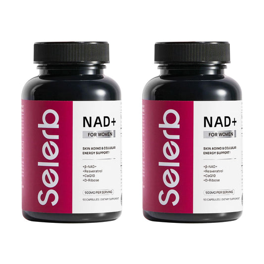 Suplemento Selerb NAD+ para Mujeres en frasco