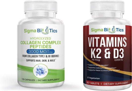 Suplemento SigmaBiotics colágeno complejo y vitamina D3