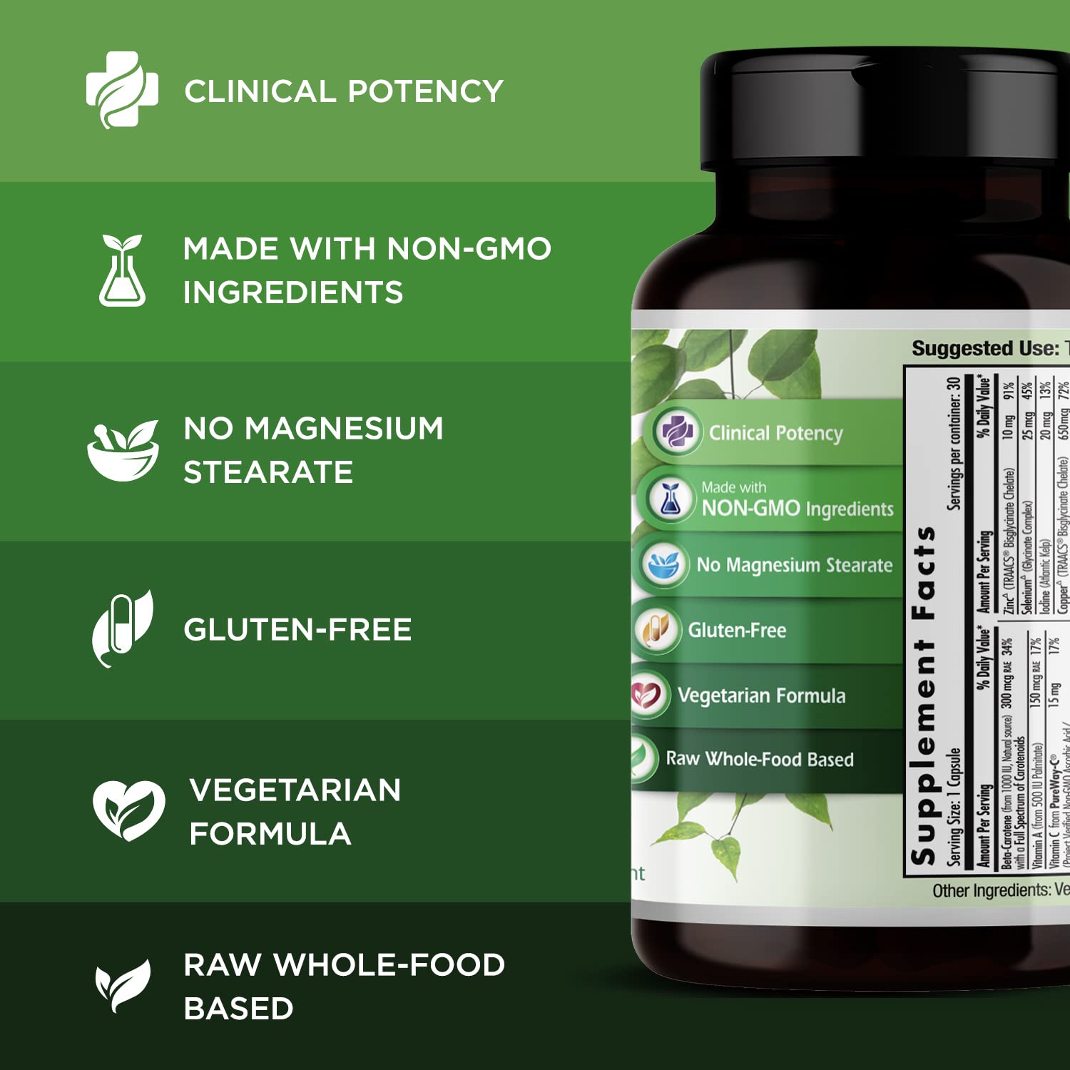 Suplemento sin aditivos Emerald Labs vitaminas prenatales