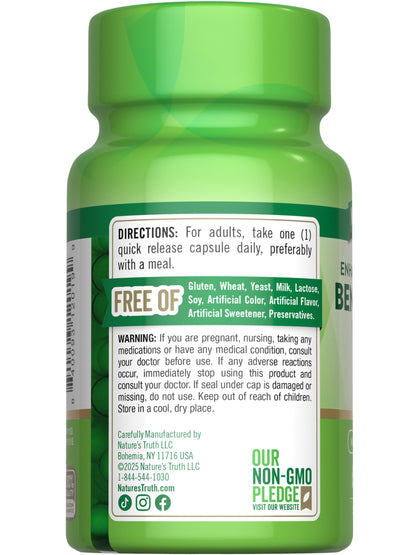 Suplemento sin gluten ni ogm Benfotiamina Nature's Truth 60 caps