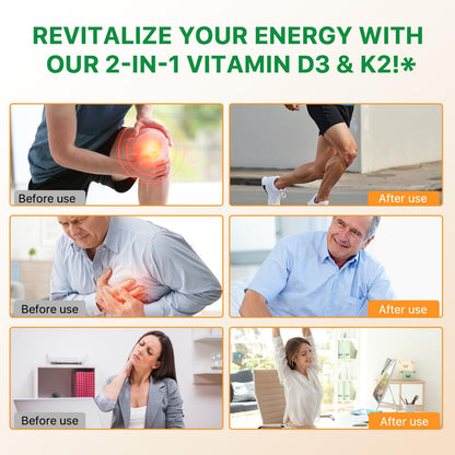 Suplemento sin gluten vitamina D3 K2