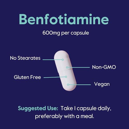 Suplemento no GMO Benfotiamina Bestvite sin gluten