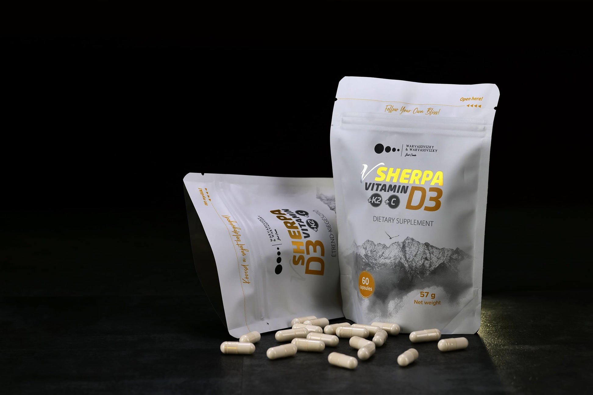 Suplemento sin ogm vSherpa vitamina d3 k2 y vitamina c sin gluten