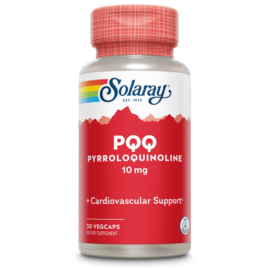 bote de suplemento Solaray PQQ de 10 mg