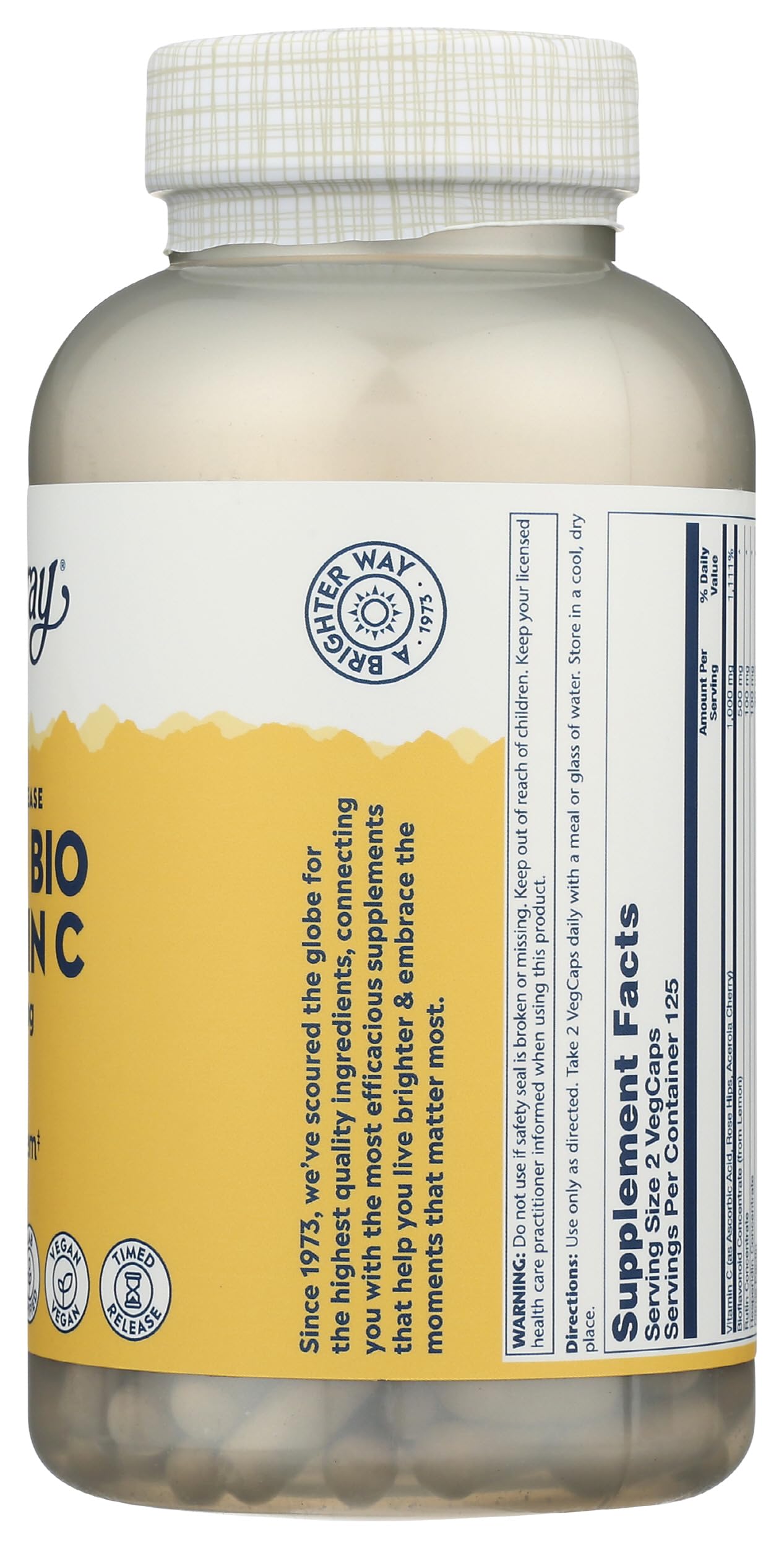 Suplemento Solaray Super Bio C protección acidez cuerpo