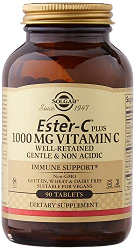 Suplemento Solgar Ester-C Plus vitamina c 90 tabletas pack 12