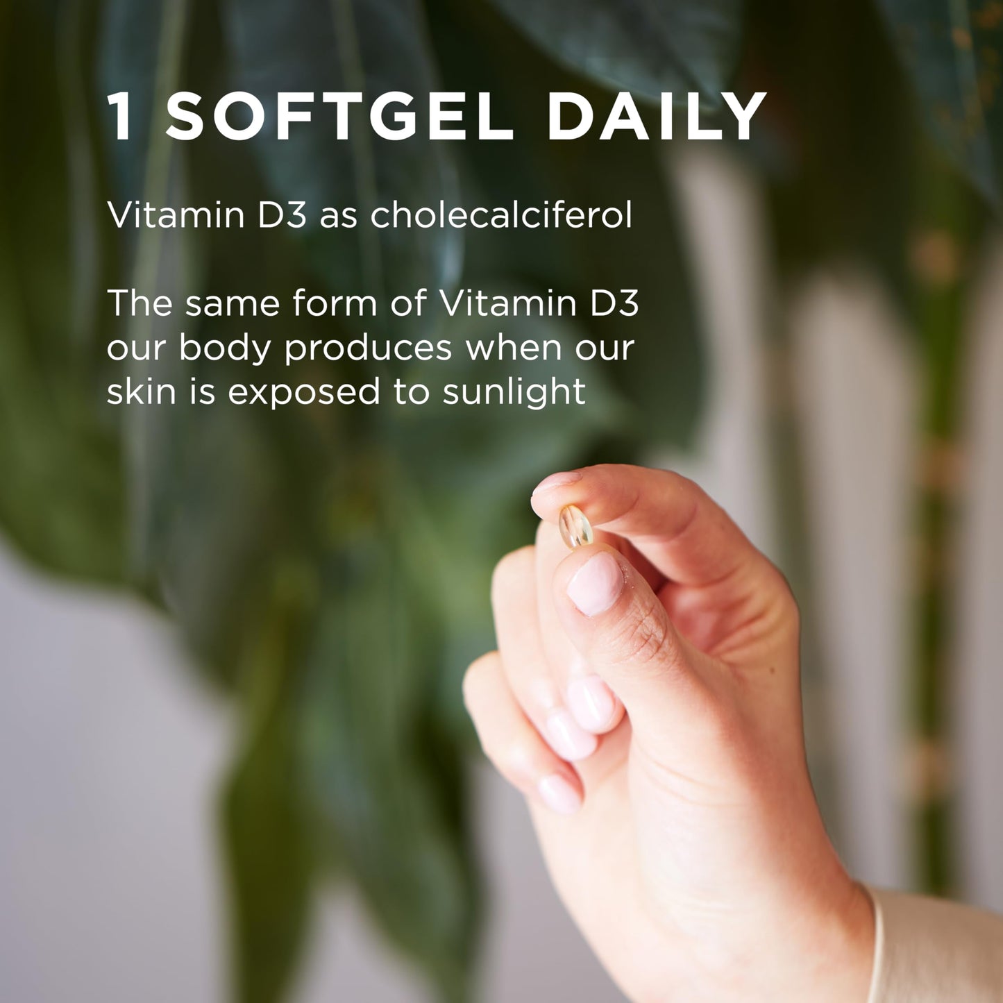 Suplemento Solgar Vitamina D3 10000 UI para huesos y músculos
