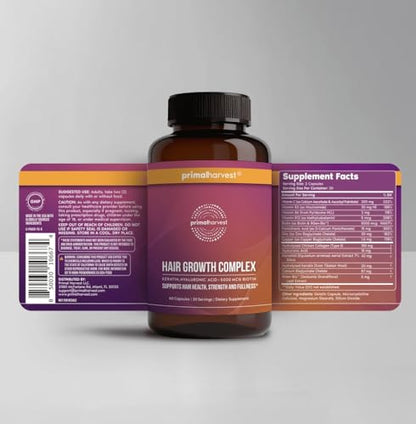 Envase suplemento soporte capilar para crecimiento y fuerza