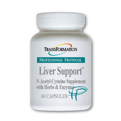 Suplemento soporte hepático con vitaminas y enzimas.