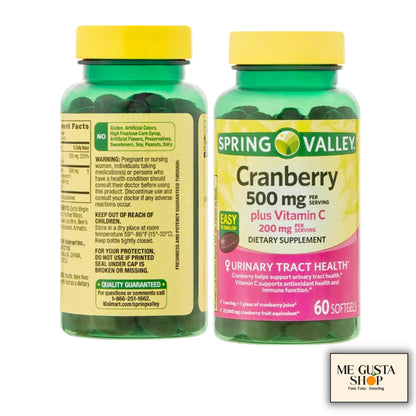 Suplemento Spring Valley Arándano y Vitamina C para bienestar diario