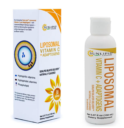 Suplemento Sunlipid vitamina c con echinacea y astragalo 150 ml botella