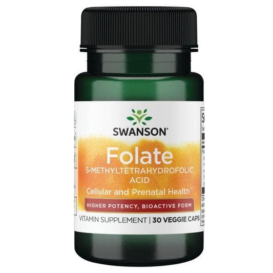 Suplemento Swanson Folato 1360mcg cápsulas veganas