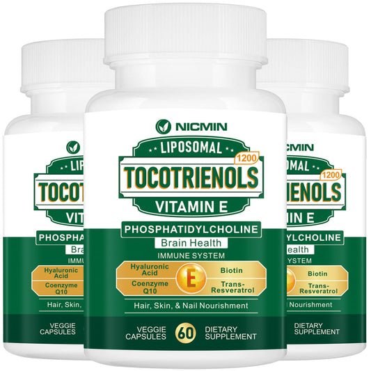 Suplemento tocotrienoles vitamina e 1200mg botella frontal
