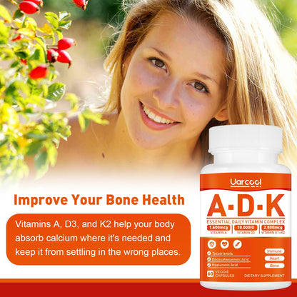 Suplemento Uarcool ADK en cápsulas blandas para salud