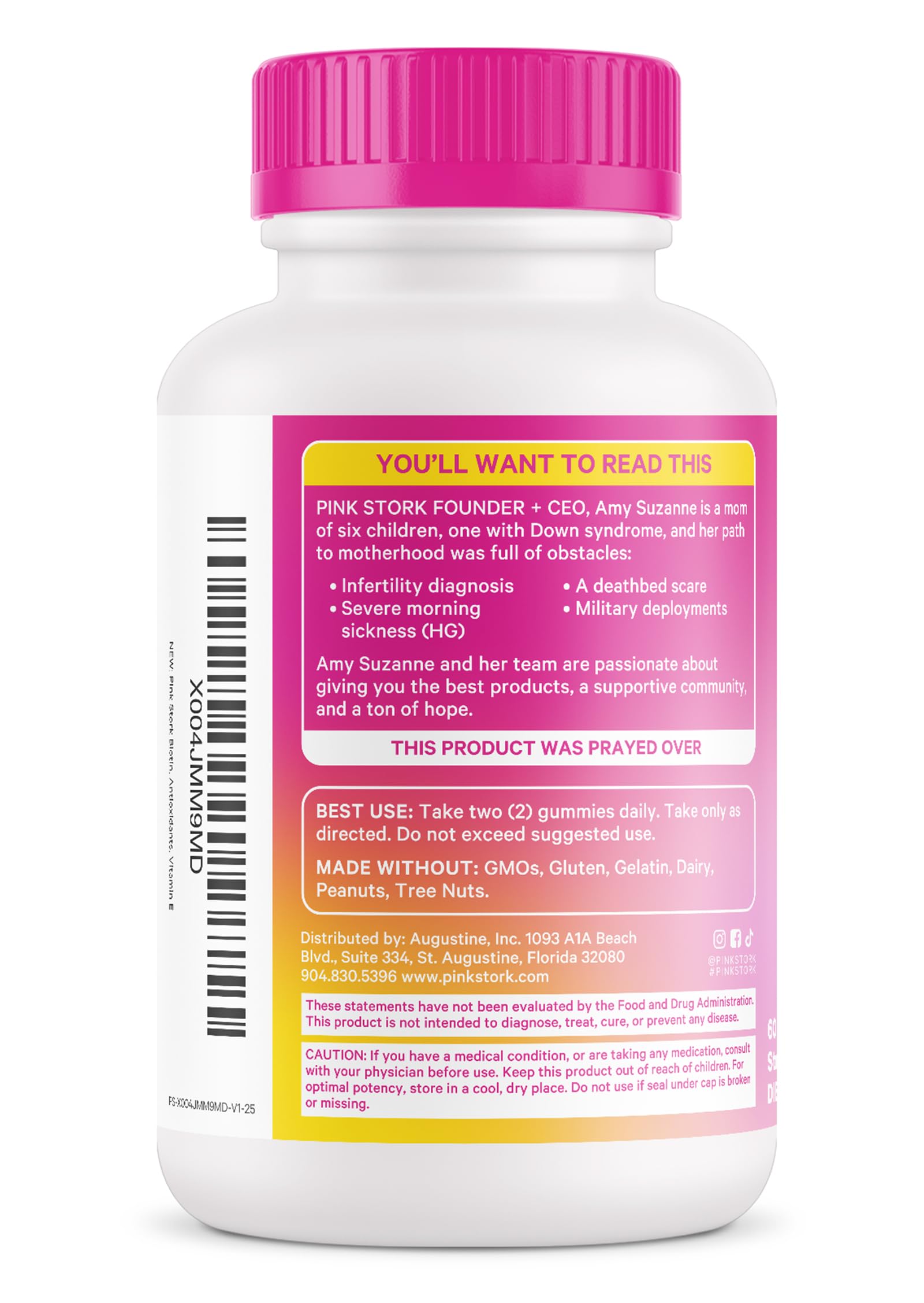 Suplemento para uñas piel y cabello Pink Stork