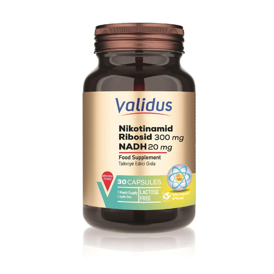 suplemento validus nicotinamida ribósido 300 mg 30 cápsulas