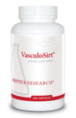 Botella de suplemento VasculoSirt de Biotics Research para salud vascular