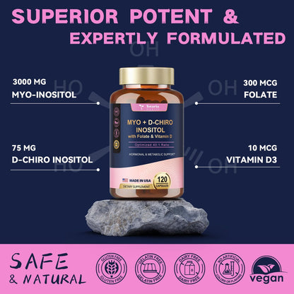 Suplemento 100% vegano y sin gluten Totaria inositol mujeres
