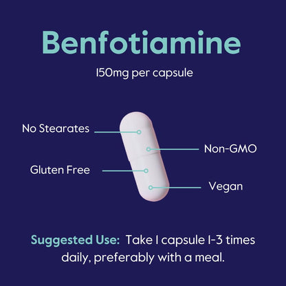 Suplemento vegano Benfotiamina BESTVITE sin OMG ni gluten